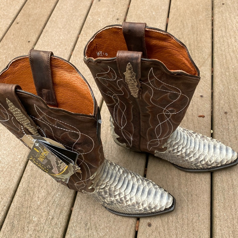 Dan Post Python Cowboy Boots - Picture 3 of 12
